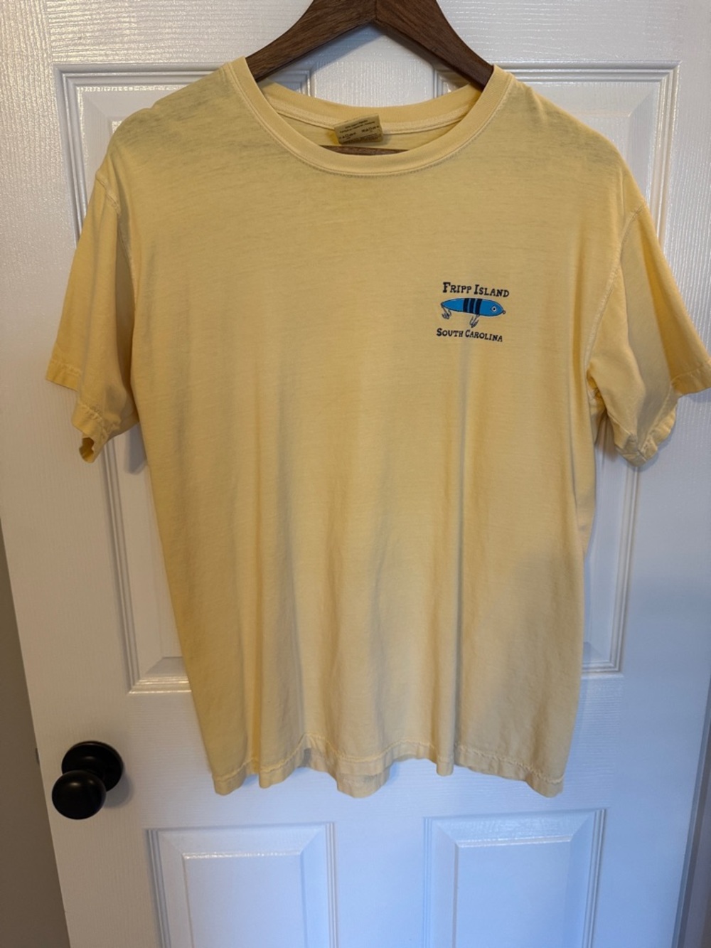 Comfort Colors Pale Yellow Short Sleeve Tee Fripp Island